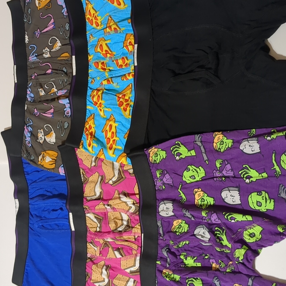 New Meundies 6 Pairs Boxer Briefs W/ Fly Men's Small